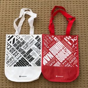 Bundle of two Lululemon Small Shopping Bag